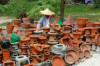 Philippines, Mindanao, Road side pottery
