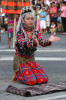 Philippines, Mindanao, Tboli dancer in street parade